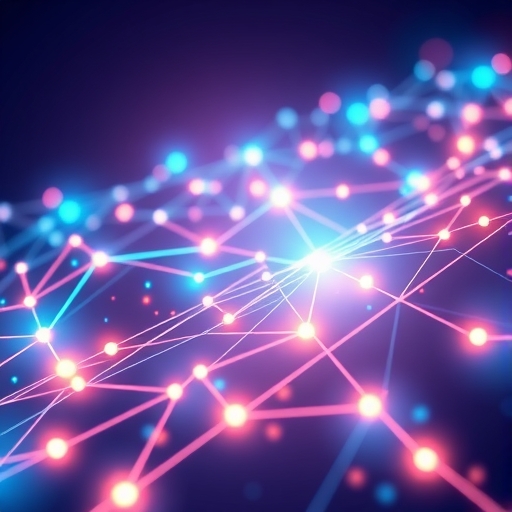 Futuristic blockchain network illustration showcasing Hyperliquid's high-speed trading efficiency and DeFi transparency