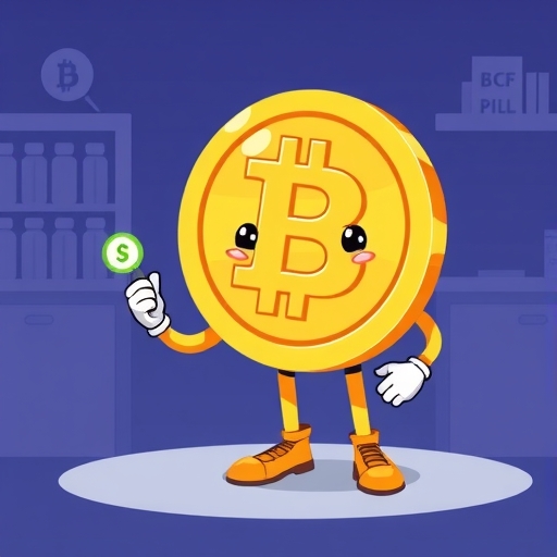 Friendly Bitcoin Cash coin character illustrating seamless digital payments and fast transaction flow for everyday use