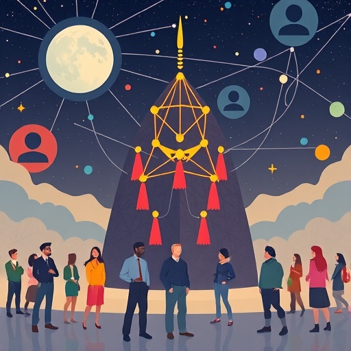 Stylized decentralized DAO illustration showcasing Mantle Network's community governance and massive treasury support