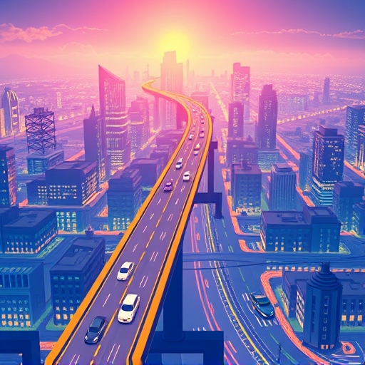 Illustrative depiction of Arbitrum as Ethereum's superhighway for fast and cheap Layer 2 transactions