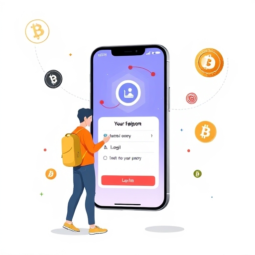 Dynamic illustration of a beginner exploring top crypto apps with intuitive interfaces and security features for 2026 trading