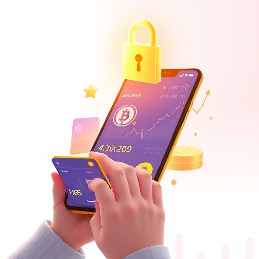User interacting with best crypto app on smartphone showing charts and secure lock for 2026 trading