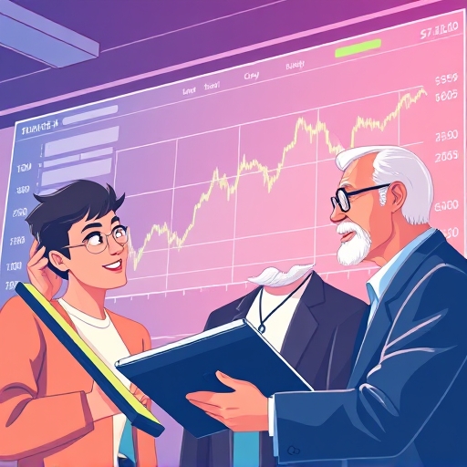 Diverse investors analyzing rising Bitcoin charts with global economic data, highlighting institutional adoption and ETF-driven growth toward $1 million Bitcoin