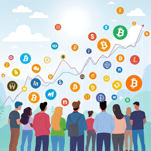 Illustration of diverse investors exploring the best places to buy Bitcoin with cryptocurrency charts and exchange logos in a vibrant digital environment